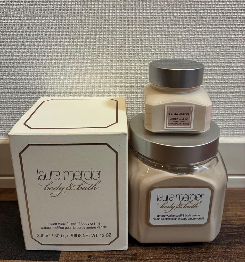 新品2点　ローラ メルシエ ホイップトボディクリーム アンバーバニラ300＋60