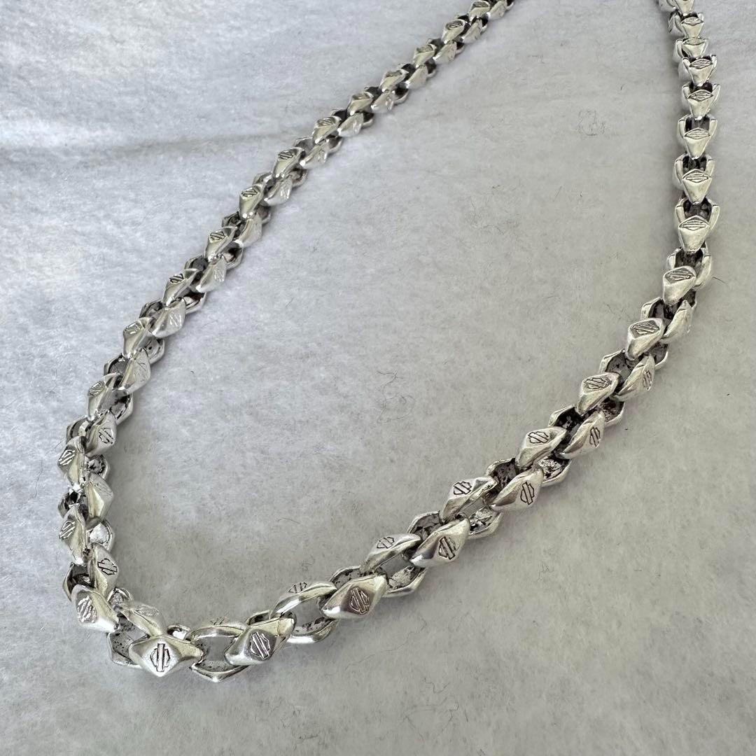 超重厚　ヴィンテージ 80s メキシカンチェーンネックレス　シルバー925