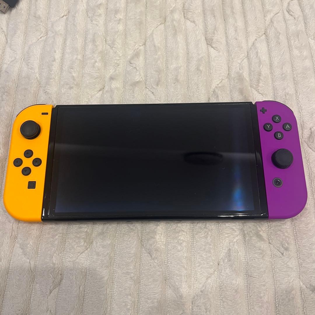 Nintendo Switch 本体Joy-Conネオンオレンジ　ネオンパープル