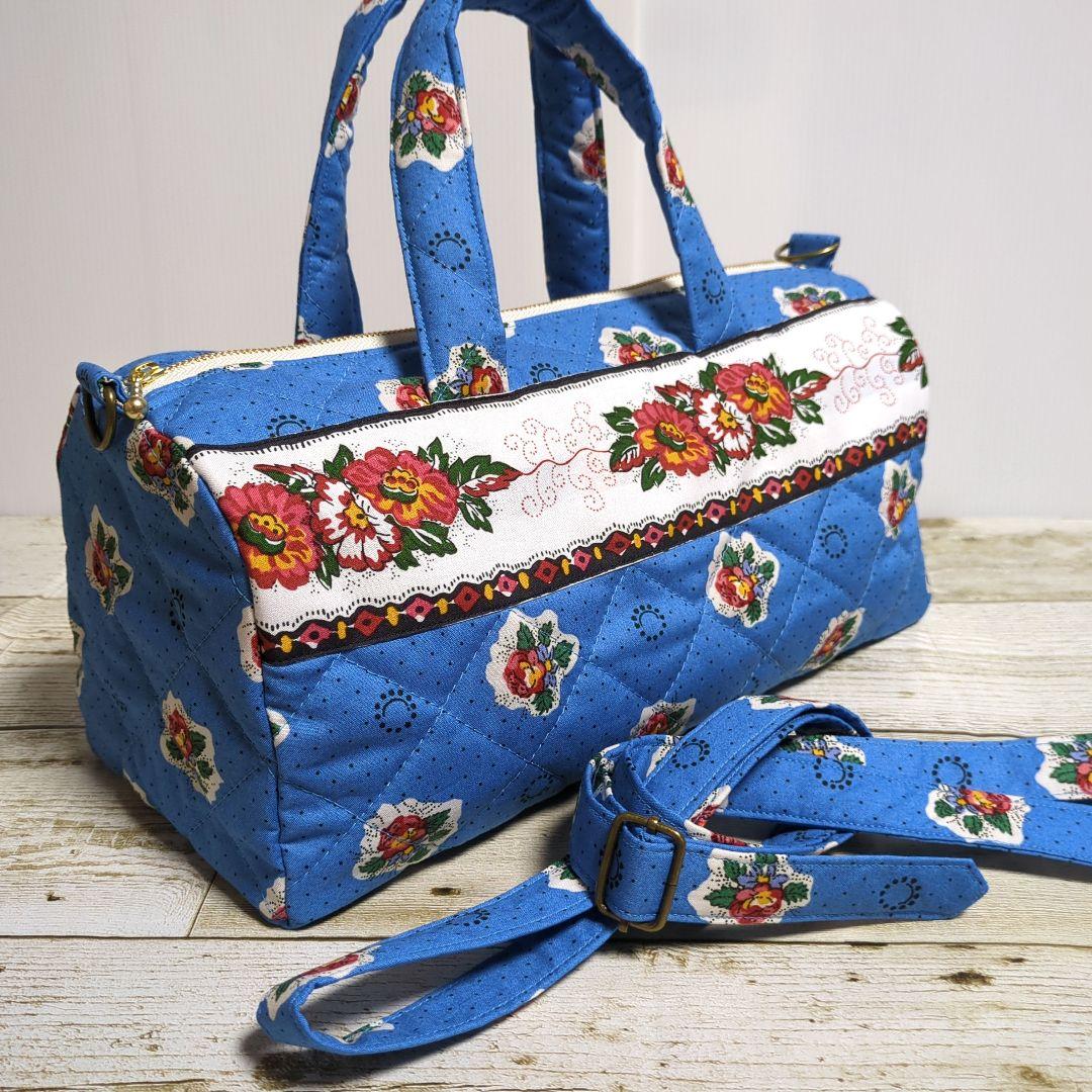 ボストンバッグ　スクエアバッグ　フライパン持ち手カバー　ハンドメイド