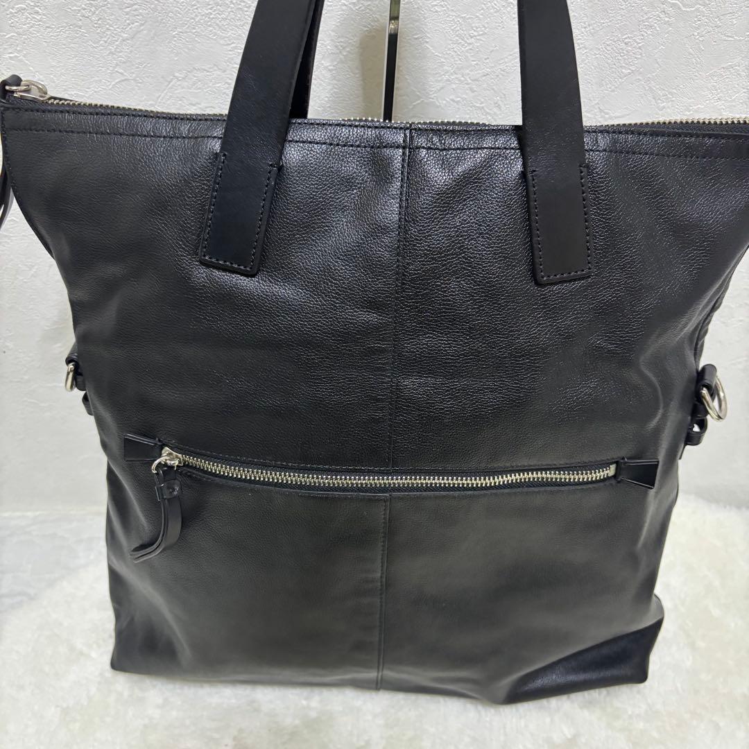 【未使用級】コーチ トンプソン トートバッグ 牛革 スパイロレザー 70493