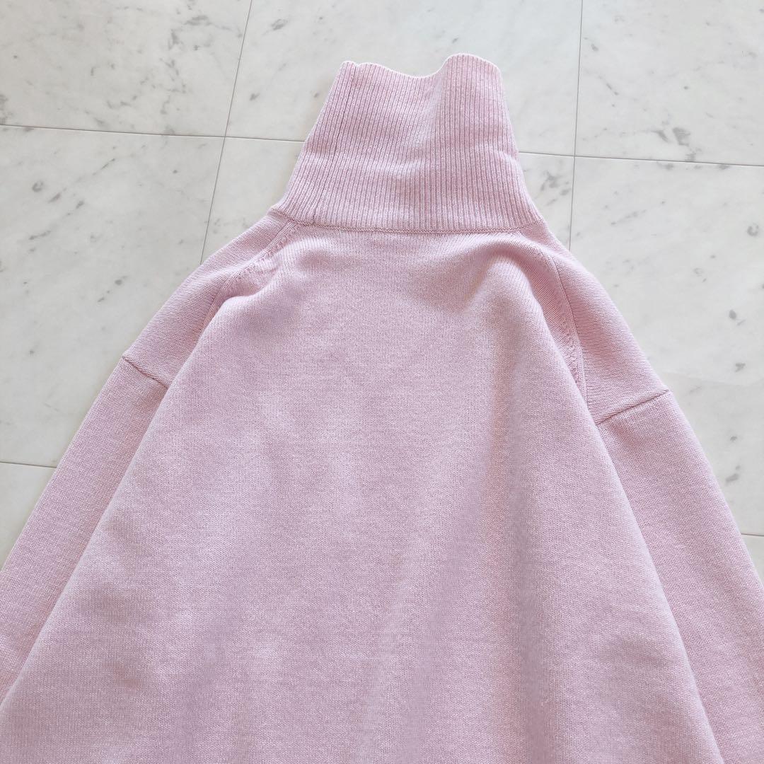 美品　GALERIE VIE ファインウールライトタートルネックニット ピンク