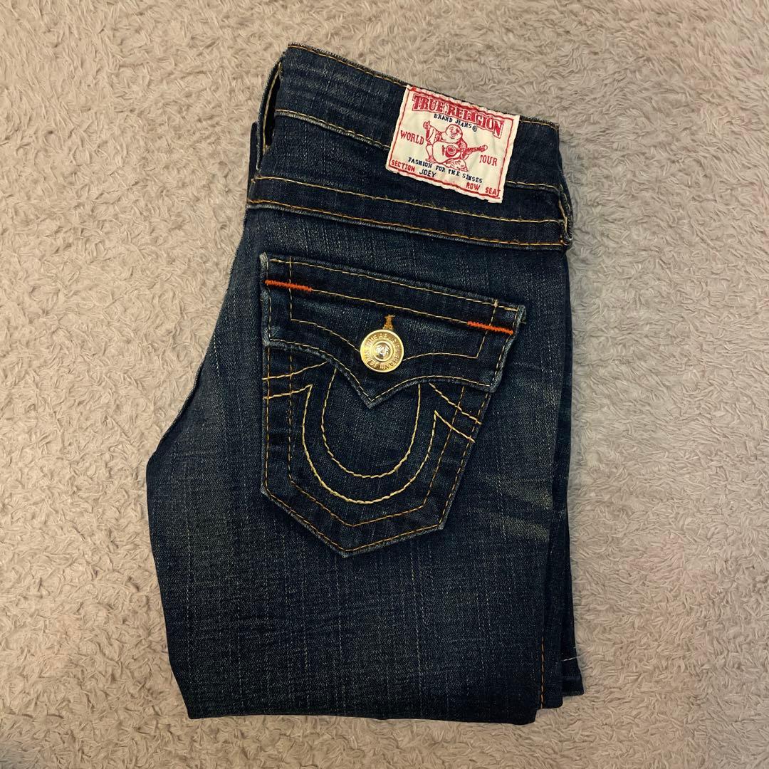 TRUE RELIGION デニムパンツ フレア インディゴ 24 USA製