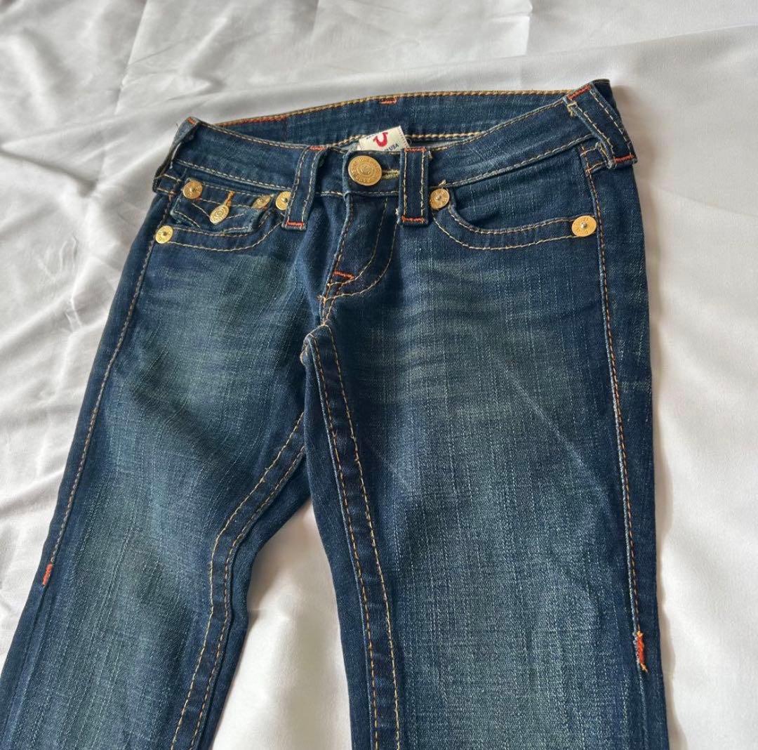 TRUE RELIGION デニムパンツ フレア インディゴ 24 USA製