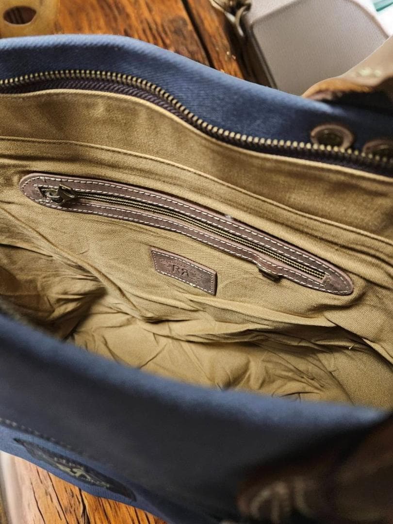 【新品未使用】DOUBLE RL帆布 トートバッグ グレー