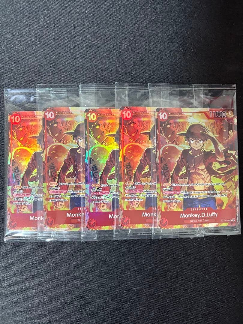 モンキー・D・ルフィ　海外版　トレジャーブースターセット　プロモ　未開封 5枚
