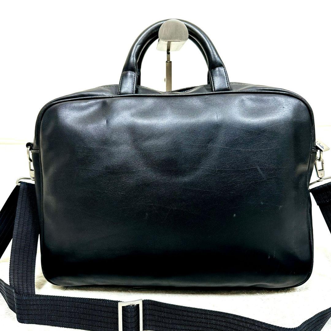 ポールスミス オールレザー 2way ビジネスバッグ ブリーフケース ブラック