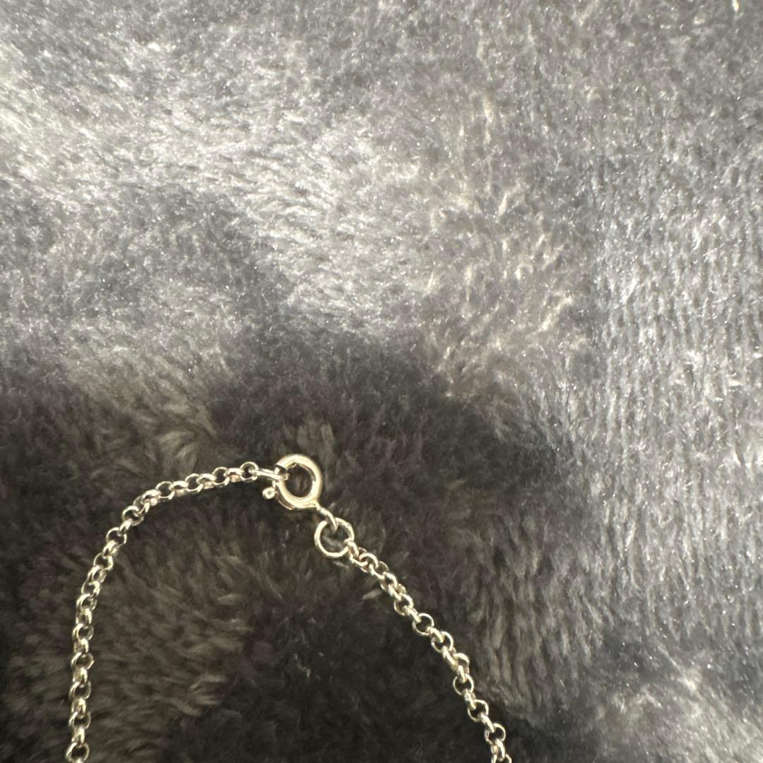 シルバー 925 ドロップ型ペンダント ネックレス