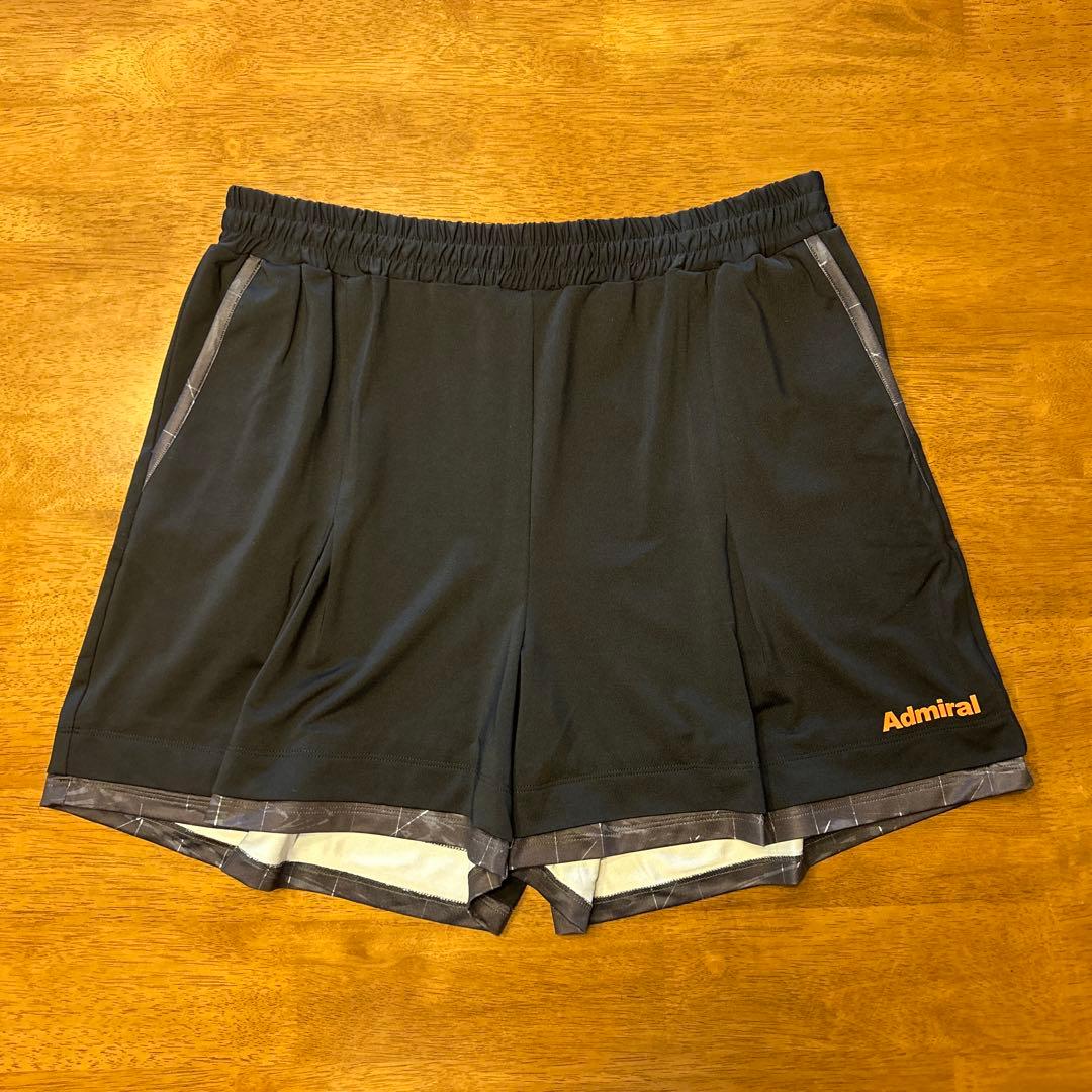 アドミラル タックフレアヘムグラフィックショーツ　サイズLL ブラック