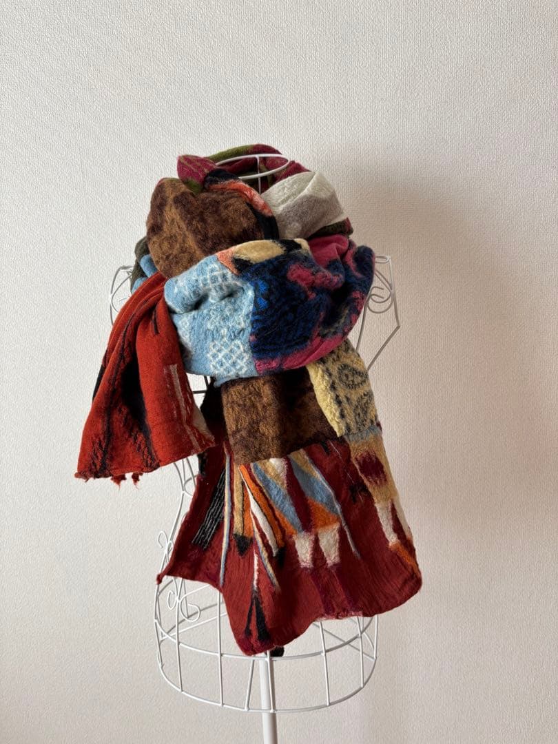 キャピタルKAPITAL KOUNTRY パッチワーク　ストール　マフラー