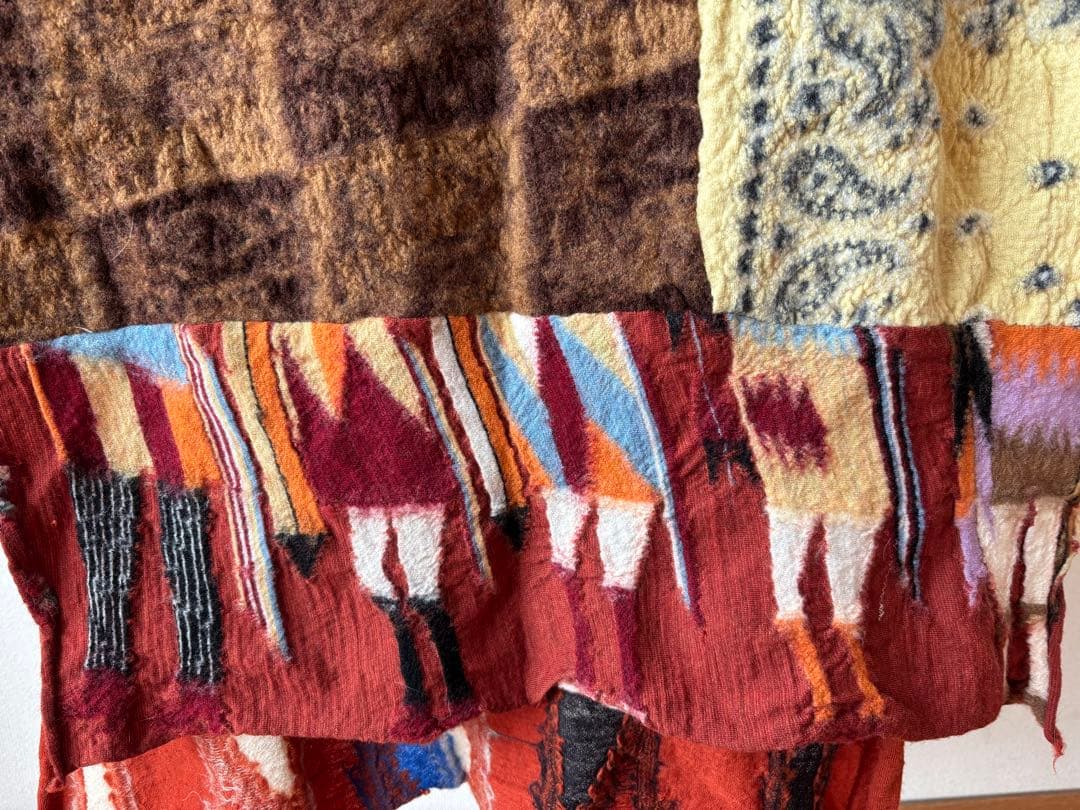 キャピタルKAPITAL KOUNTRY パッチワーク　ストール　マフラー