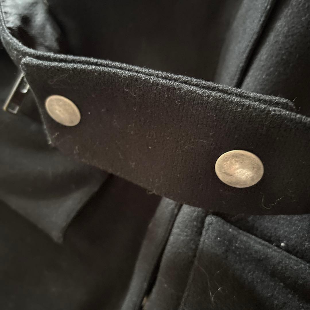 MIU MIU フード付きブラックダッフルコート