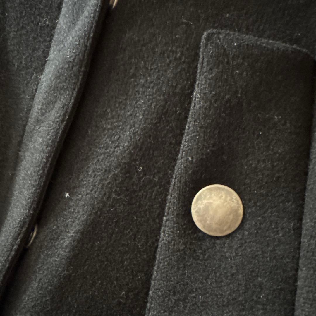 MIU MIU フード付きブラックダッフルコート