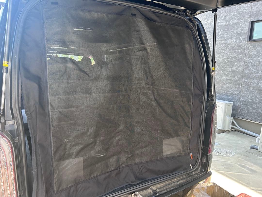 ユーアイビークルUivehicle虫除け防虫ネット ハイエースワイドリアゲート