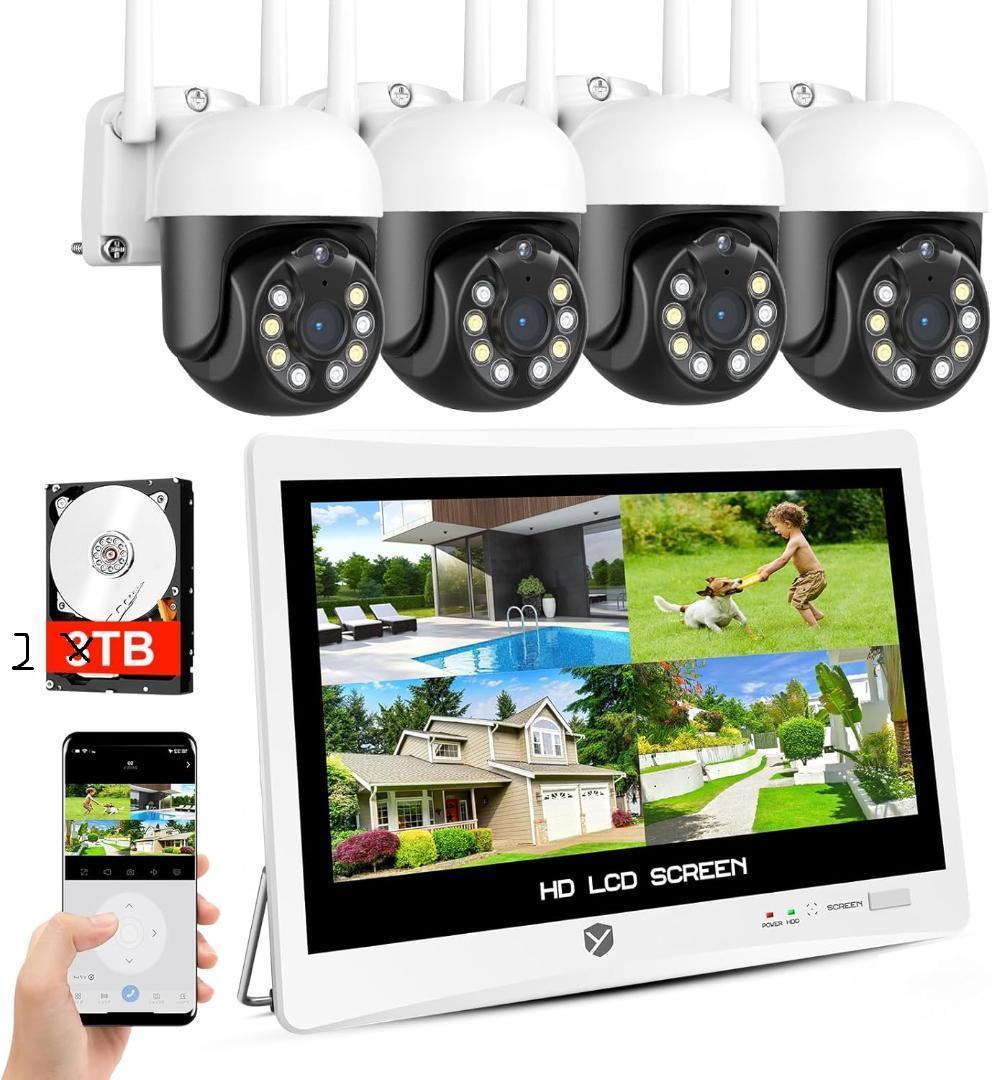 500万画素・360° 追尾機能搭載・2TB HDD内蔵 防犯カメラ