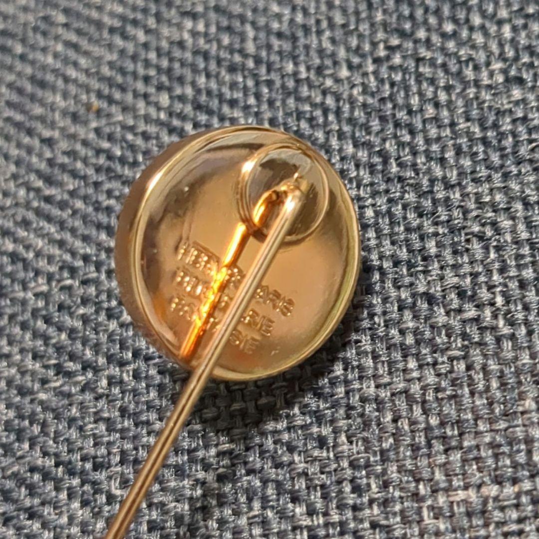 HERMES　エルメス　コロゾ　ピンブローチ　馬　ゴールドカラー