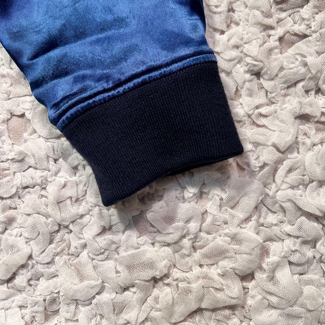 『希少サイズ』　アヴィレックス　スカジャン　サテン　アラスカ　希少　青　2XL