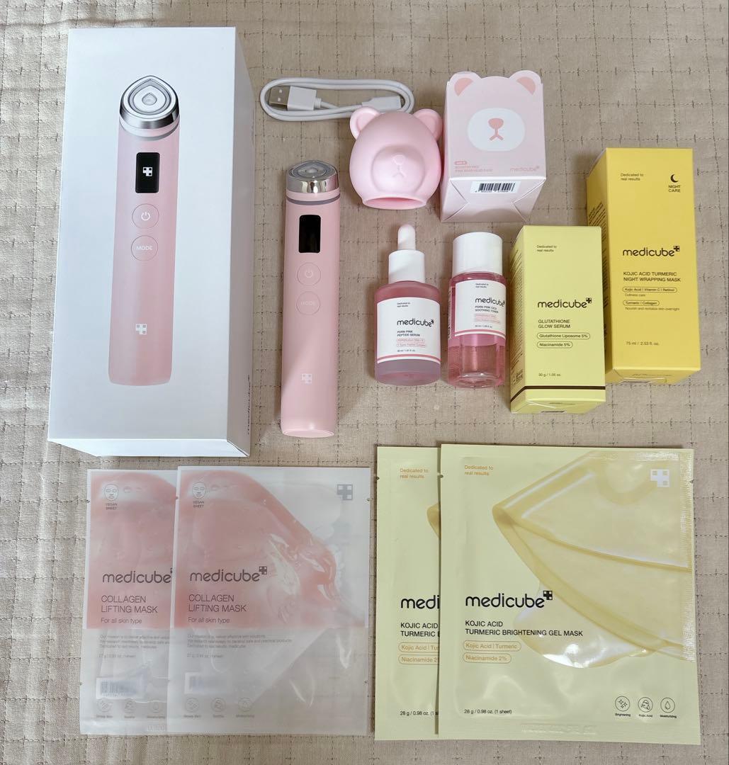 メディキューブAGE-R 美顔器 ピンク セット