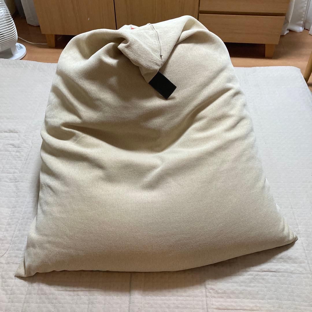 大東寝具　tetra ビッグサイズ　ビーズクッション　ベージュ　ナチュラル