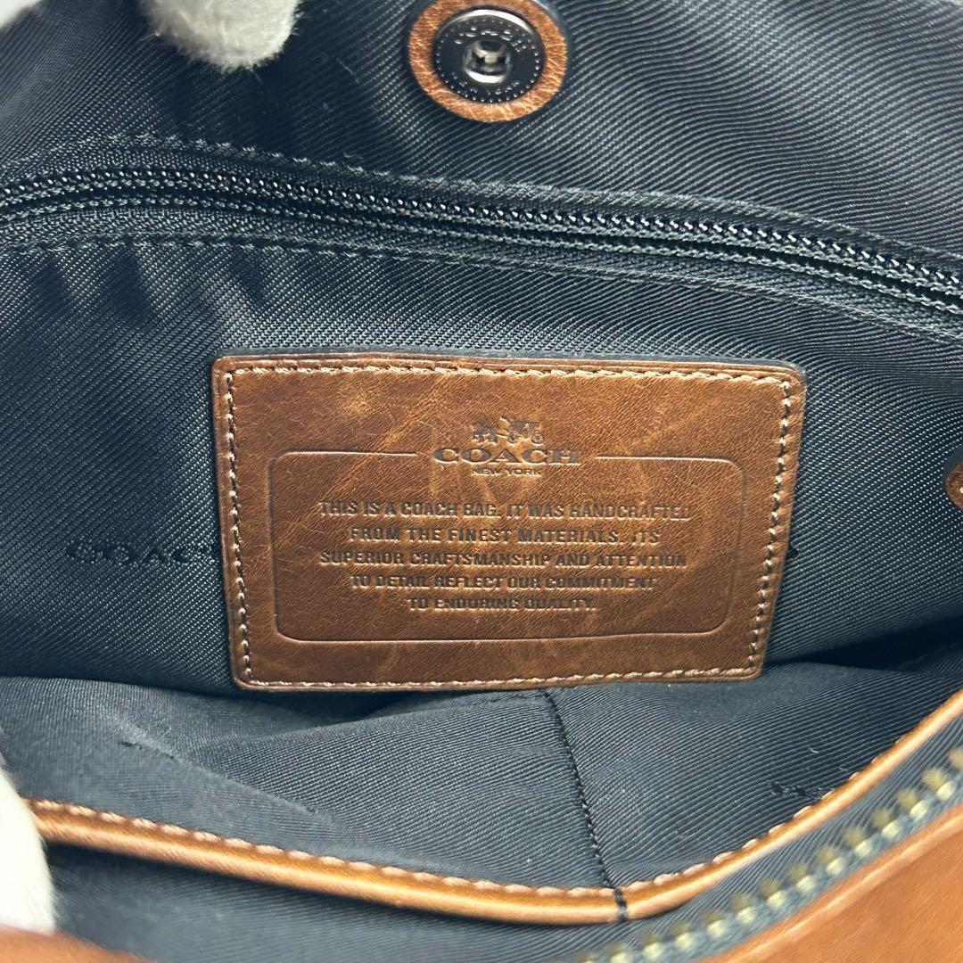 コーチ COACH レザー ショルダーバッグ メッセンジャーバッグ