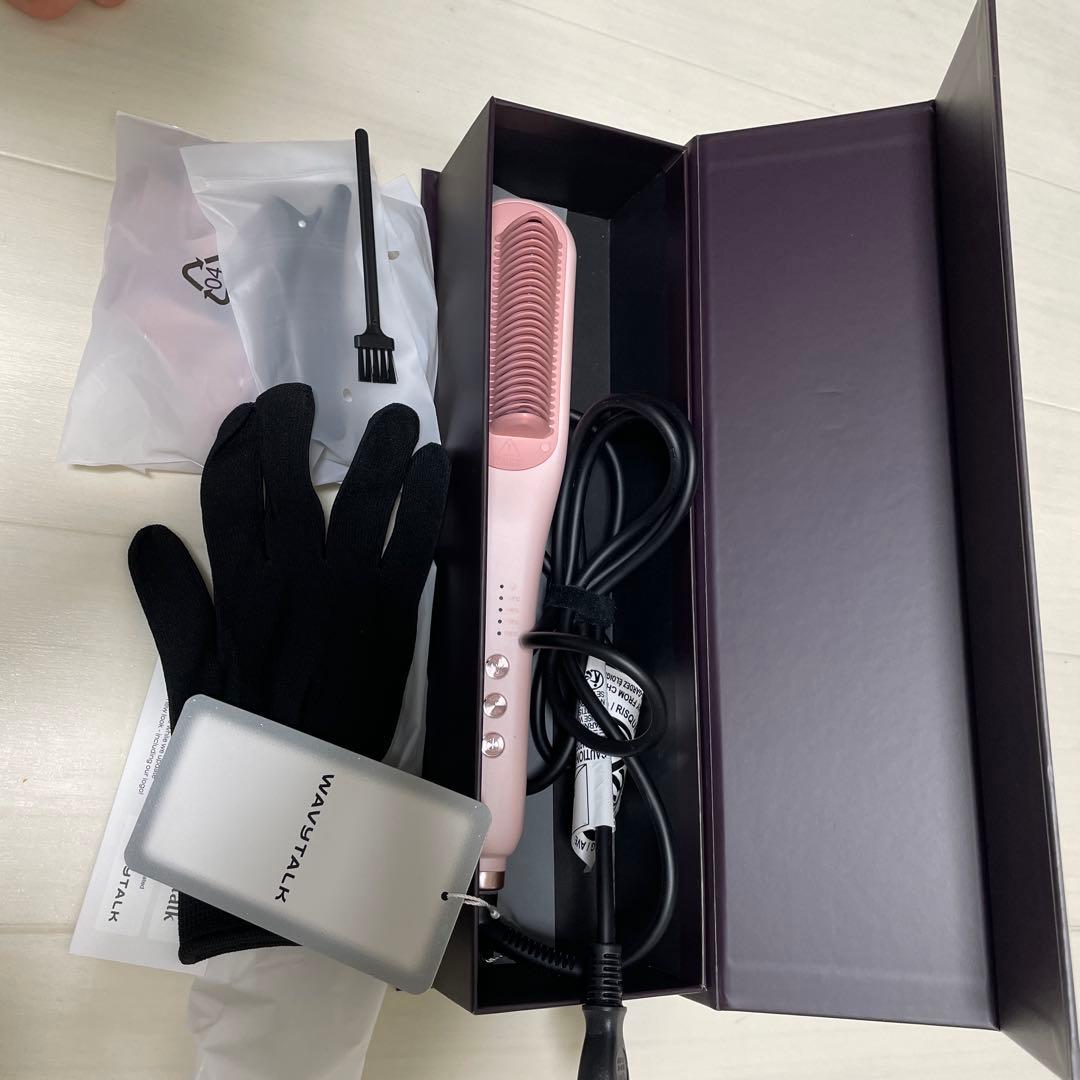 スチームヘアアイロンブラシ