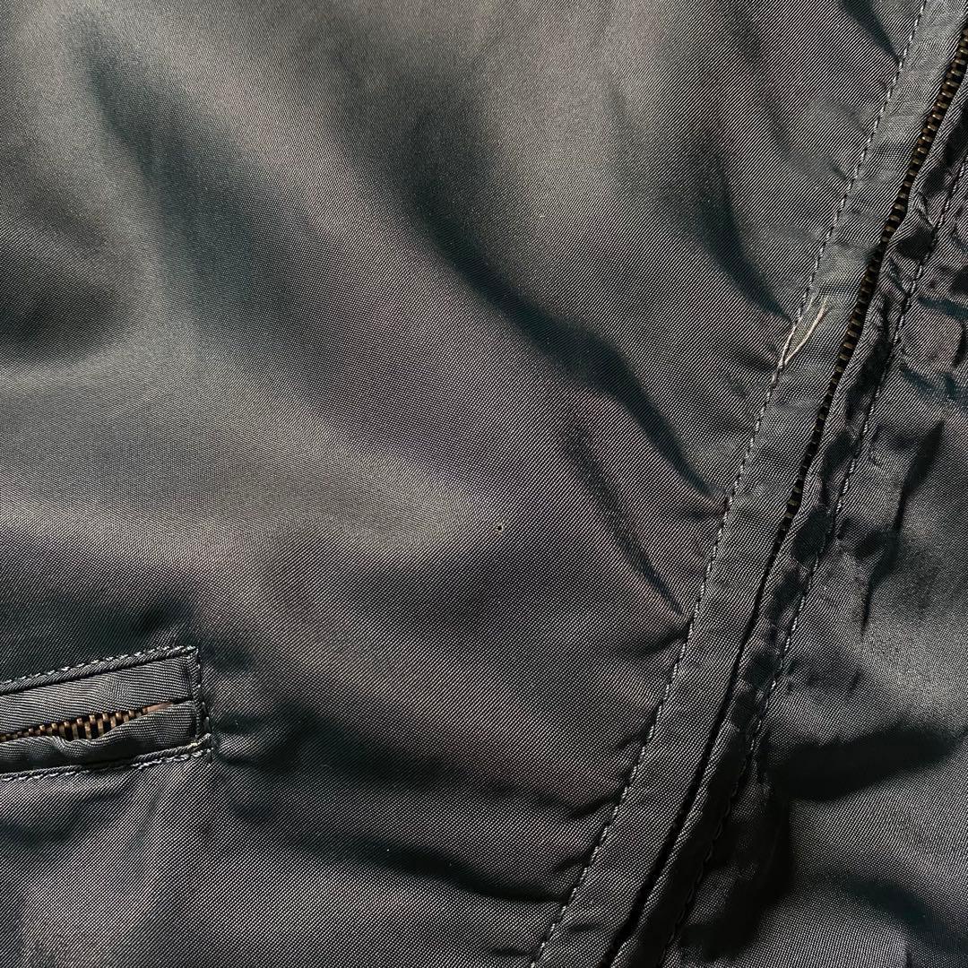 【美品】フラットヘッド　ナイロンジャケット　刺繍　ボア　大きいサイズ　ブルゾン