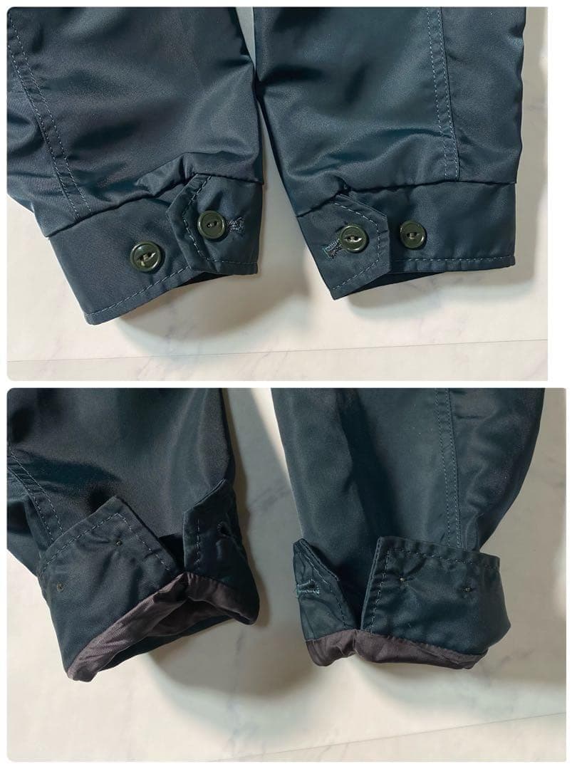 【美品】フラットヘッド　ナイロンジャケット　刺繍　ボア　大きいサイズ　ブルゾン