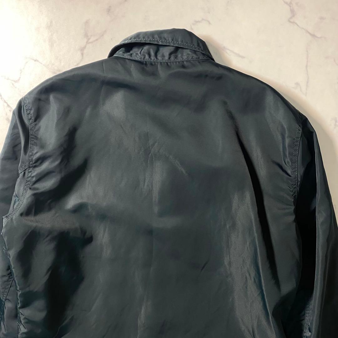 【美品】フラットヘッド　ナイロンジャケット　刺繍　ボア　大きいサイズ　ブルゾン