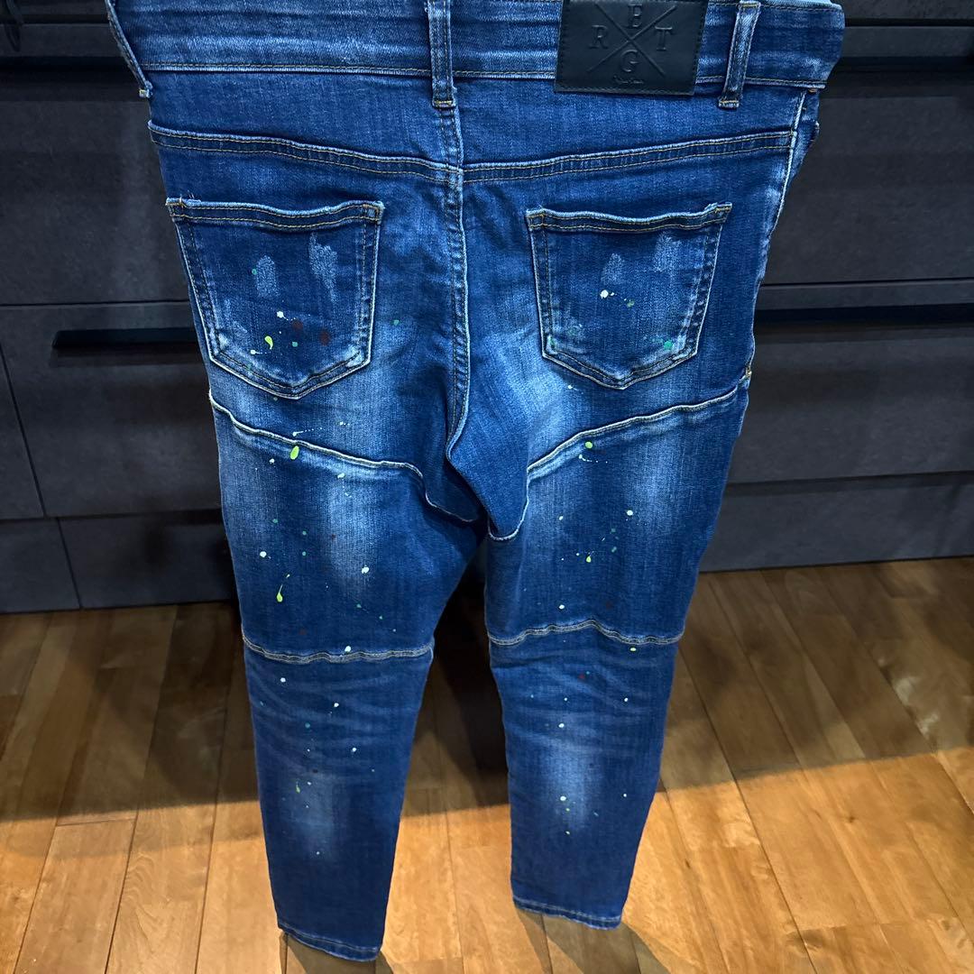 アダムスジャグラー　デニムパンツ　Sサイズ