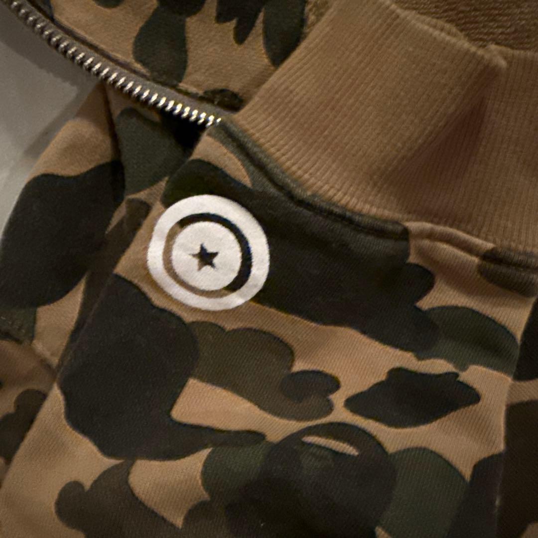 BAPE シャークパーカー　グリーン　M