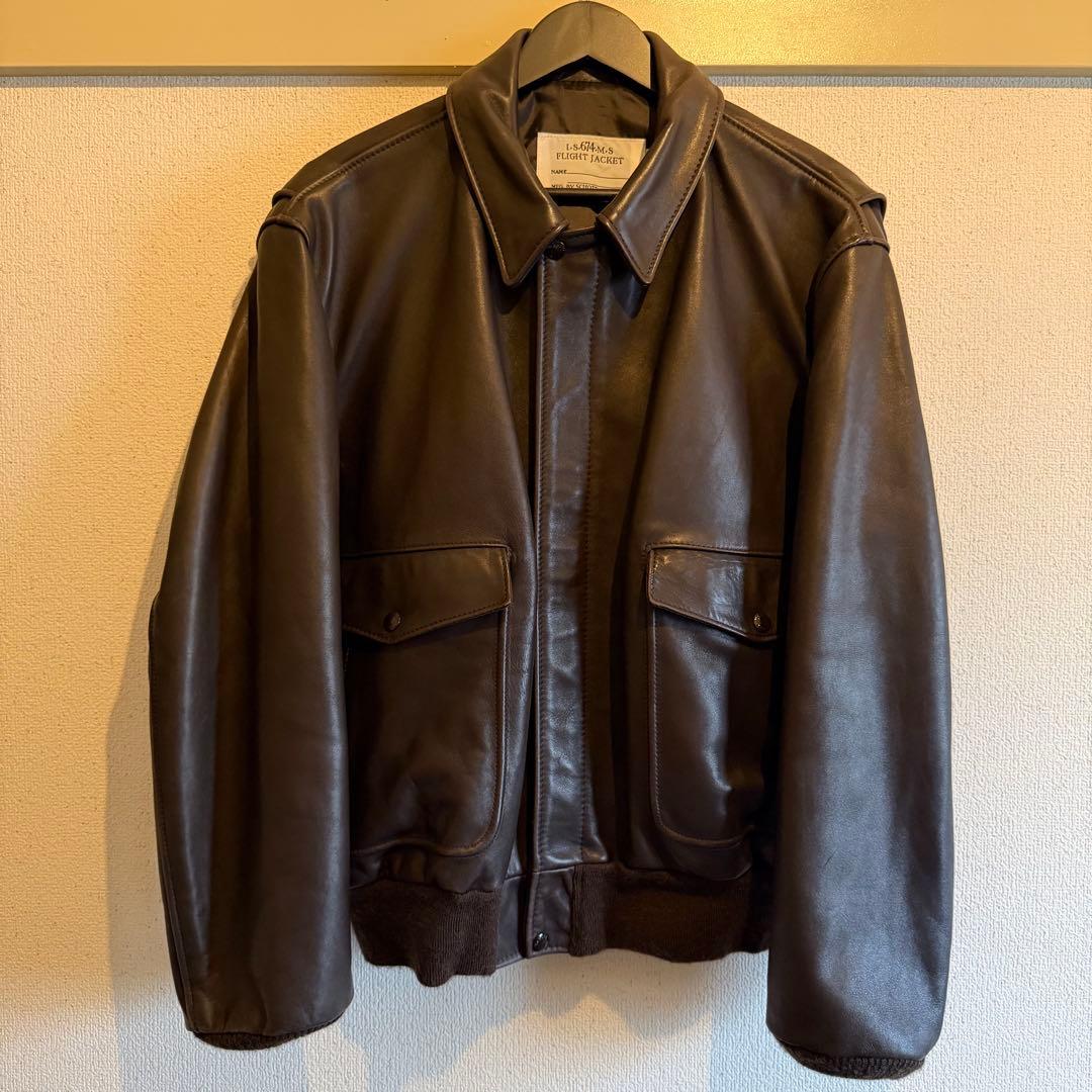 ジャケット・アウター schott type A2 flight jacket size 46