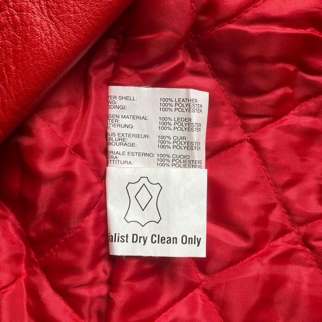 ルイスレザー ポールスミス ライダースジャケット M サイクロン レッドイヤー