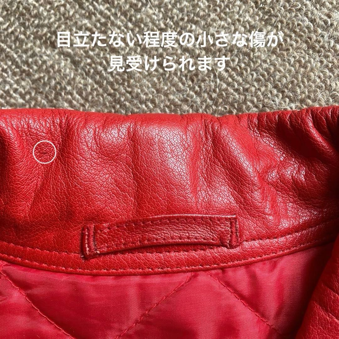 ルイスレザー ポールスミス ライダースジャケット M サイクロン レッドイヤー