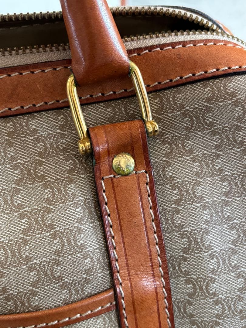 CELINE オールドセリーヌ PVC 総柄 マカダム ミニボストン