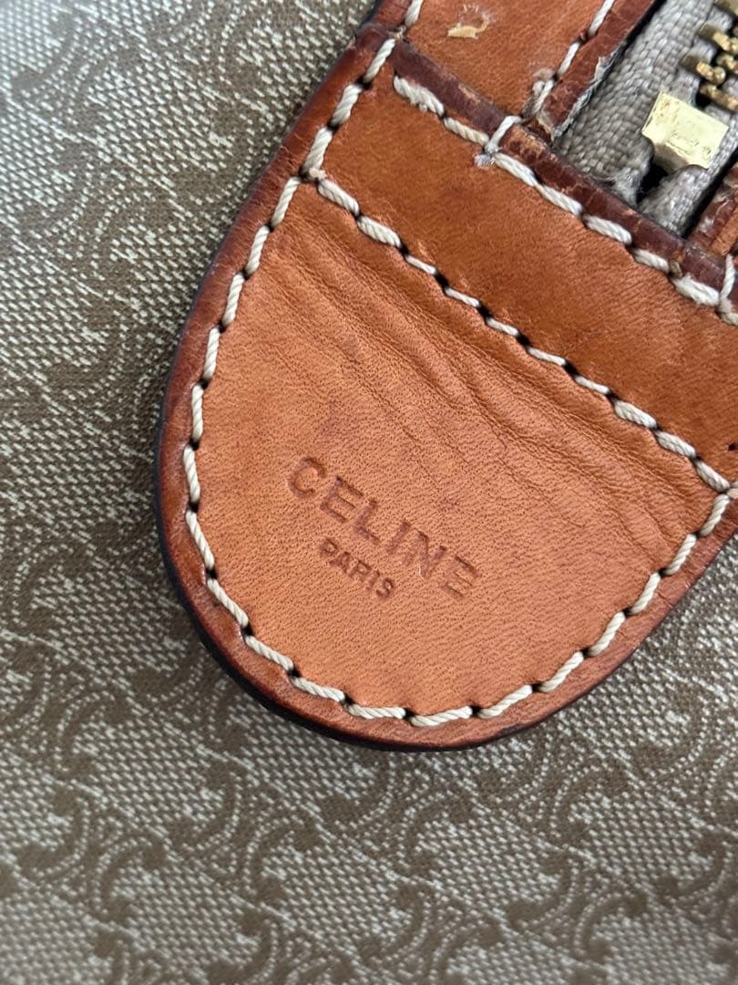 CELINE オールドセリーヌ PVC 総柄 マカダム ミニボストン