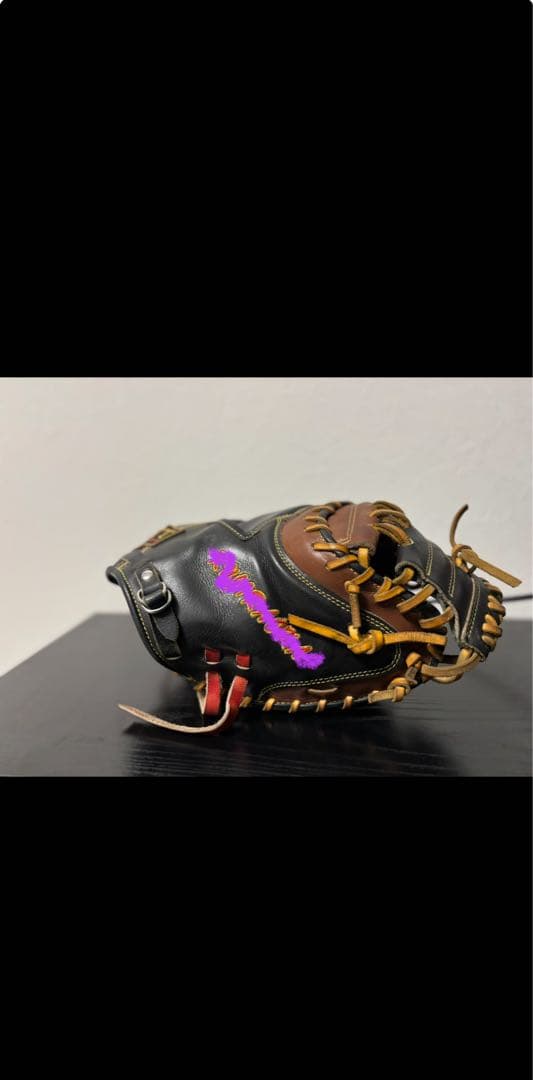 ZETT ゼット オーダー 軟式グローブ 黒/茶