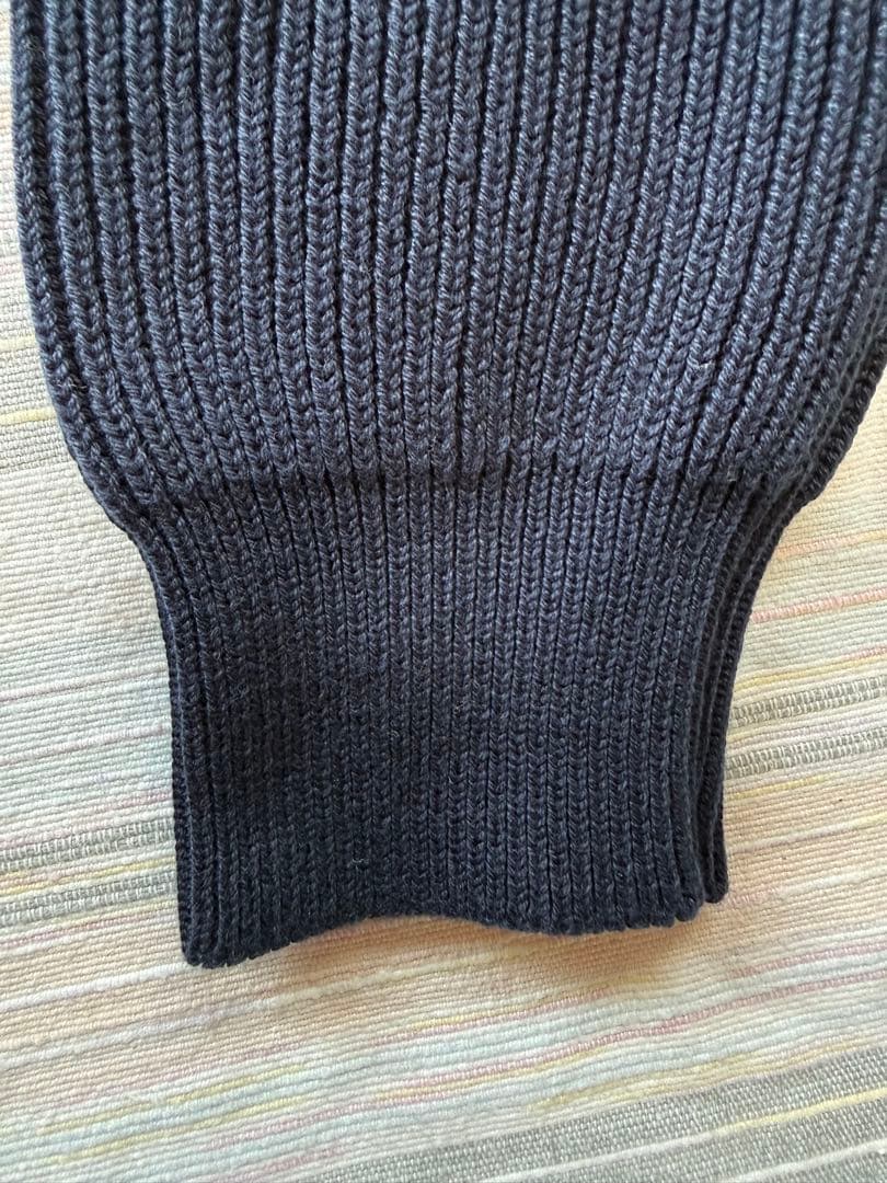 トップス Nigel Cabourn COTTON KNIT SWEAT NAVY 50