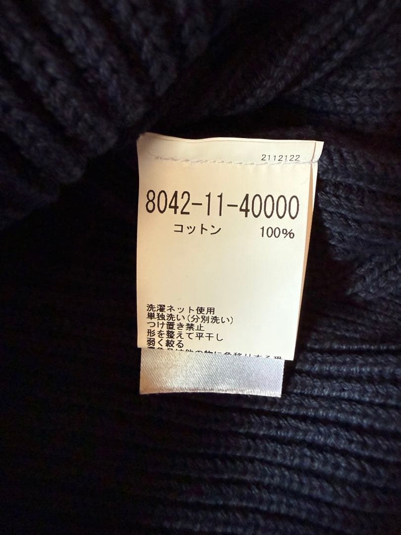 トップス Nigel Cabourn COTTON KNIT SWEAT NAVY 50