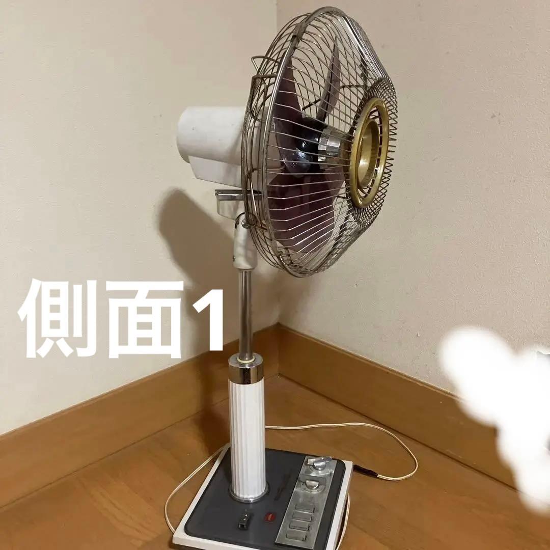 【昭和レトロ】希少カラー紫パープル　東芝扇風機 handypack SF-30M