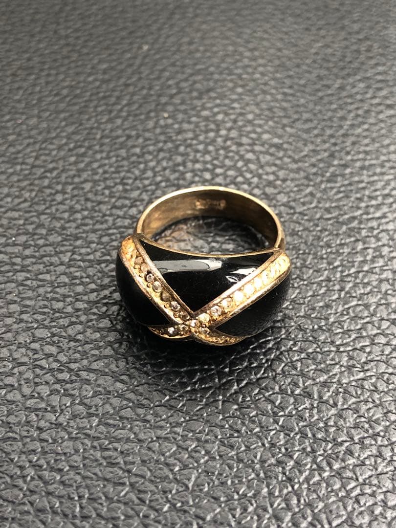 アクセサリー Vintage Christian Dior Line Stone Ring