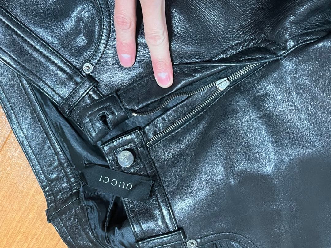 Gucci トムフォード期 レザーパンツ 46 極美品 TOM FORD