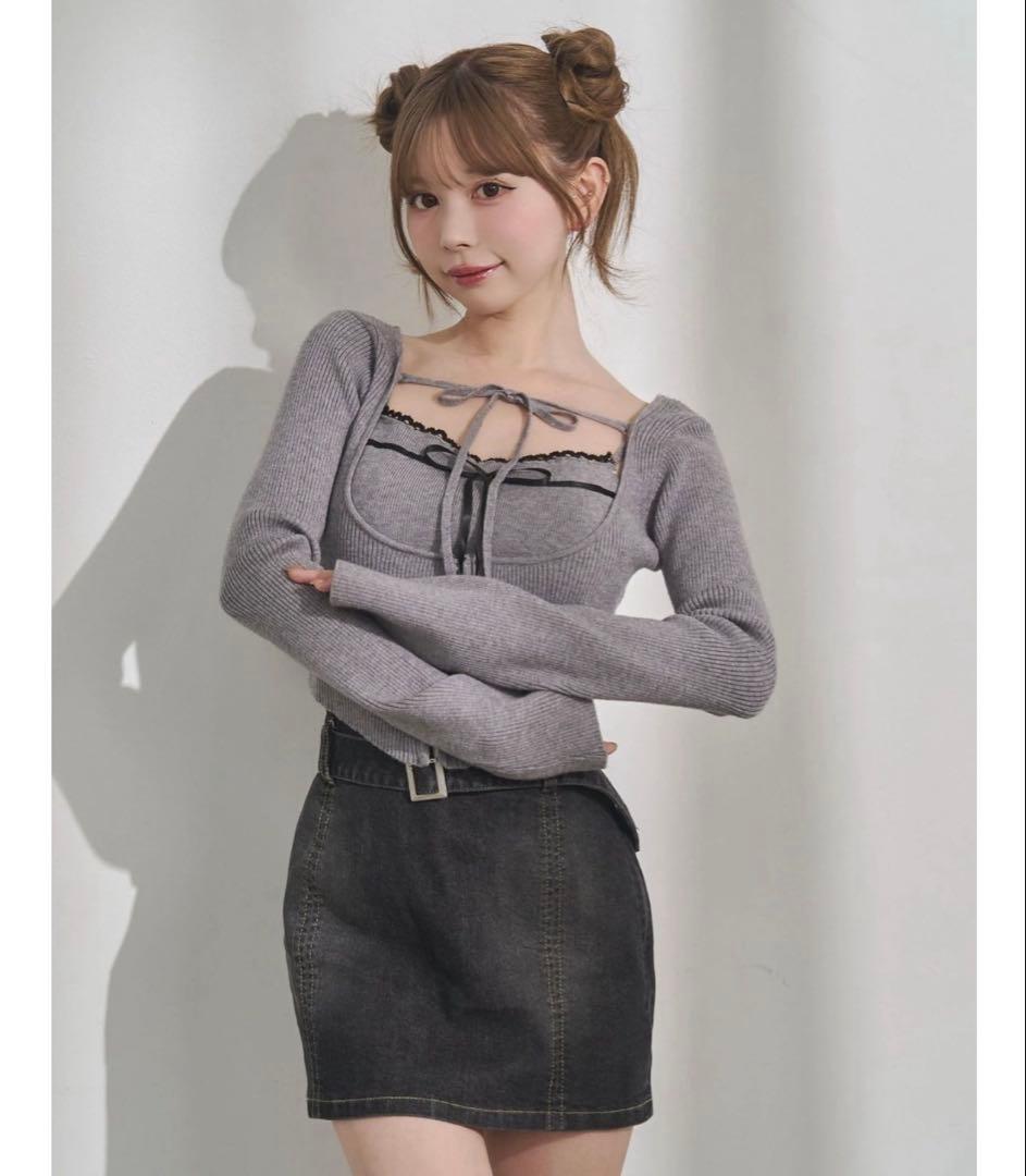 EATME バイカラーキャミニットアンサンブル