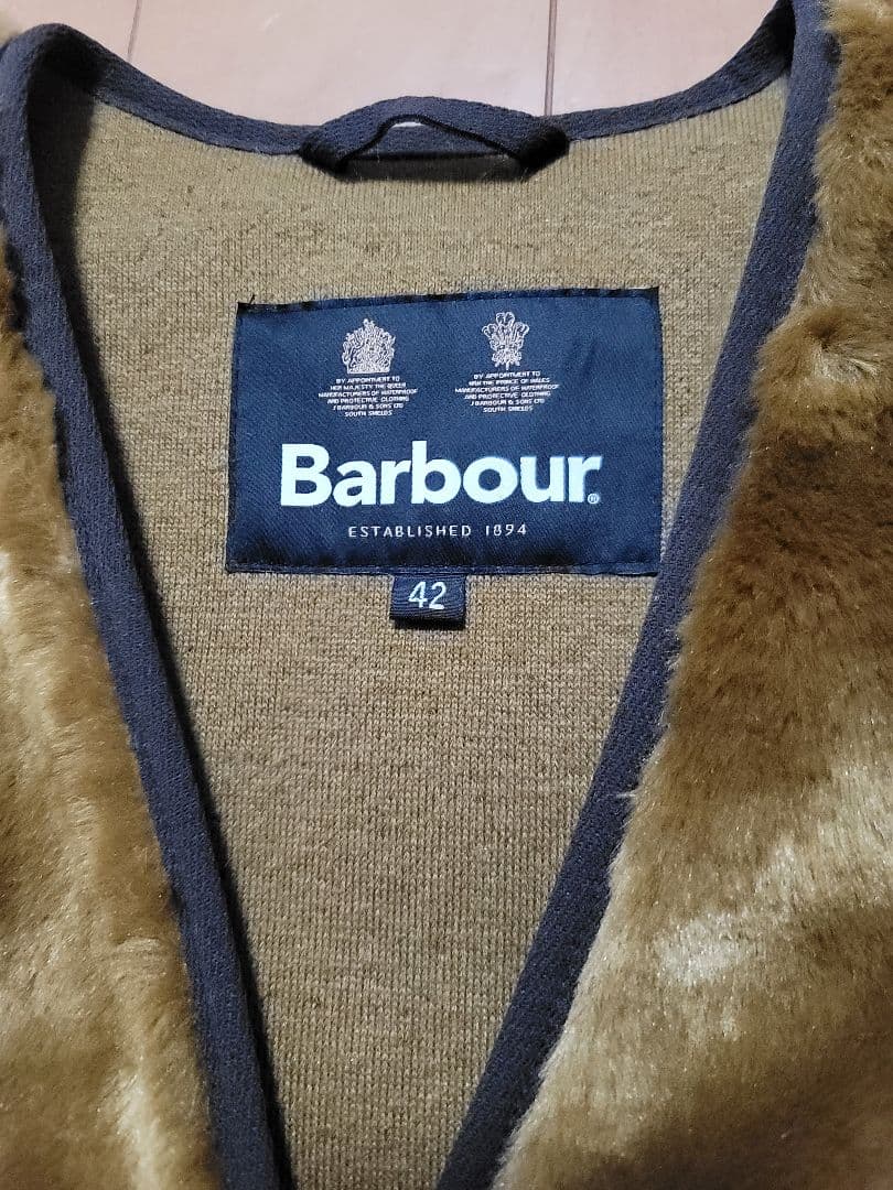Barbour ブラウン ライナーベスト42サイズXL対応新品未使用品タグあり