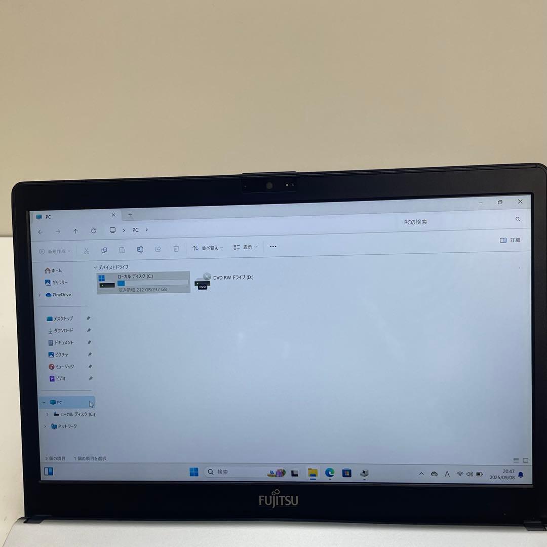 #234 富士通 LIFEBOOK S398/T i5-8350U 8GB