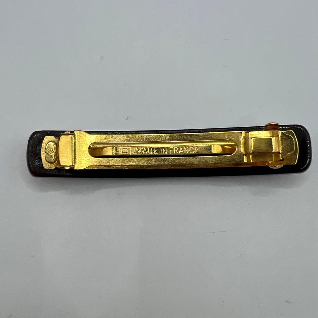 【極美品】シャネル バレッタ 髪飾り 髪留め ブランドロゴ ヘアアクセサリー