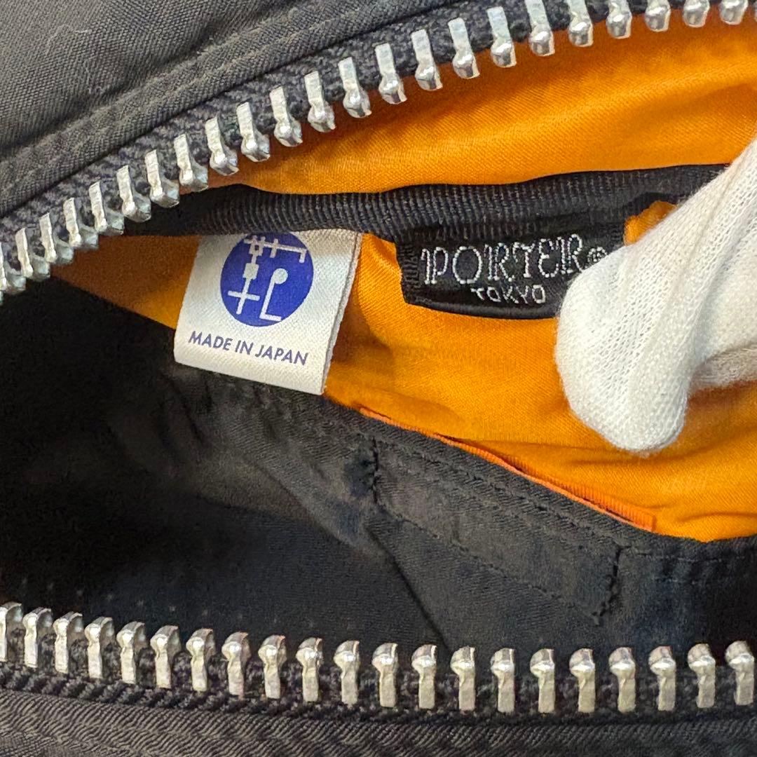 【良品】PORTER ブラック ボディバッグ タンカー ウエストバッグ 正規品