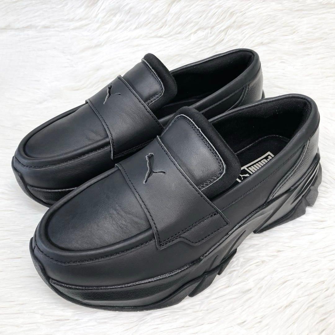 【ご試着のみ】PUMA24.5㌢LOAFYR WNS 厚 底　ローファー　黒