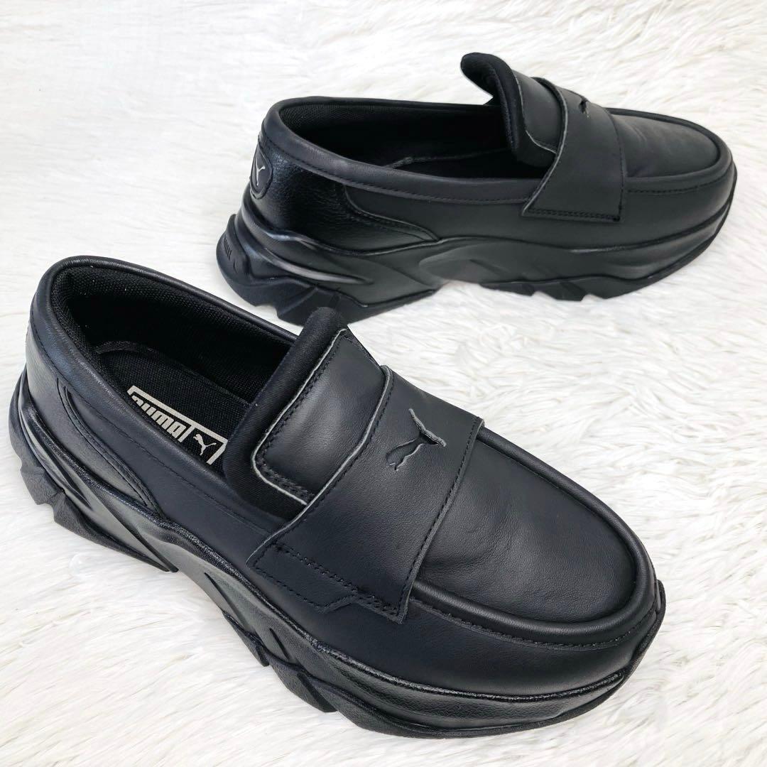 【ご試着のみ】PUMA24.5㌢LOAFYR WNS 厚 底　ローファー　黒