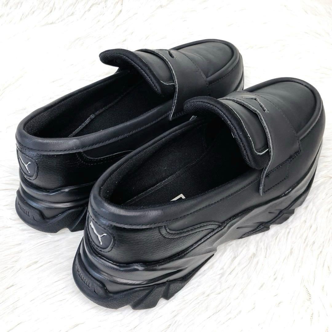 【ご試着のみ】PUMA24.5㌢LOAFYR WNS 厚 底　ローファー　黒