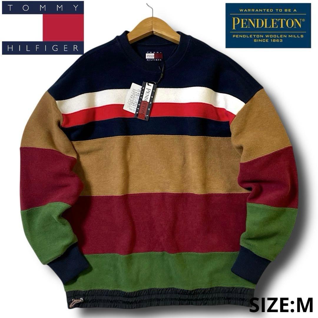 定価74800円 トミーヒルフィガー ペンドルトン ボーダー スウェット M